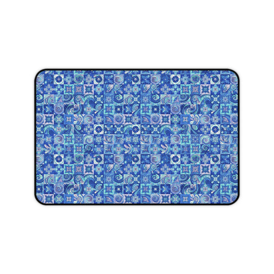 Blue Sea Inspired Desk Mat — Ocean Wave Mouse Pad