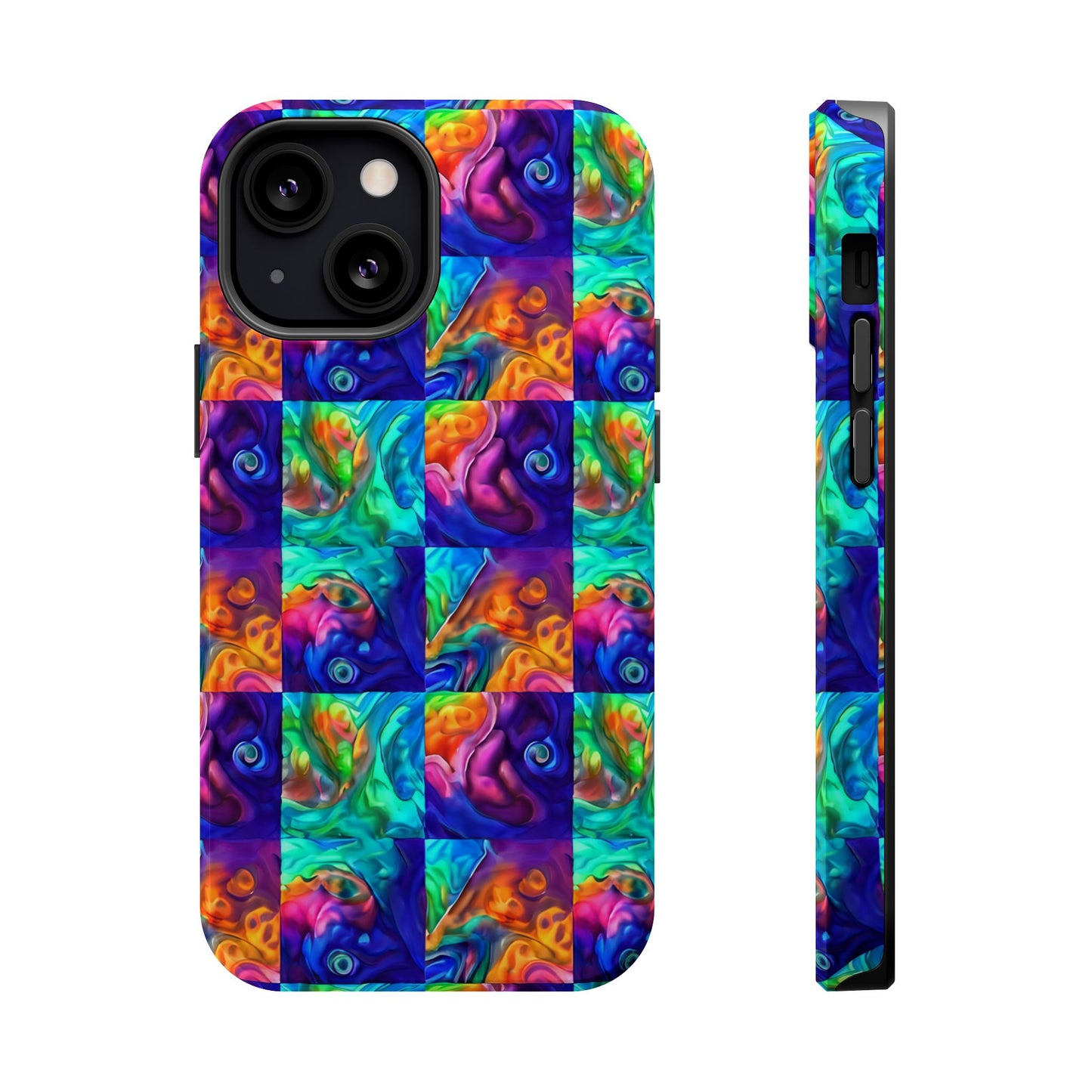 Abalone Swirl iPhone Case — Glowing Shell Impact-Resistant Case