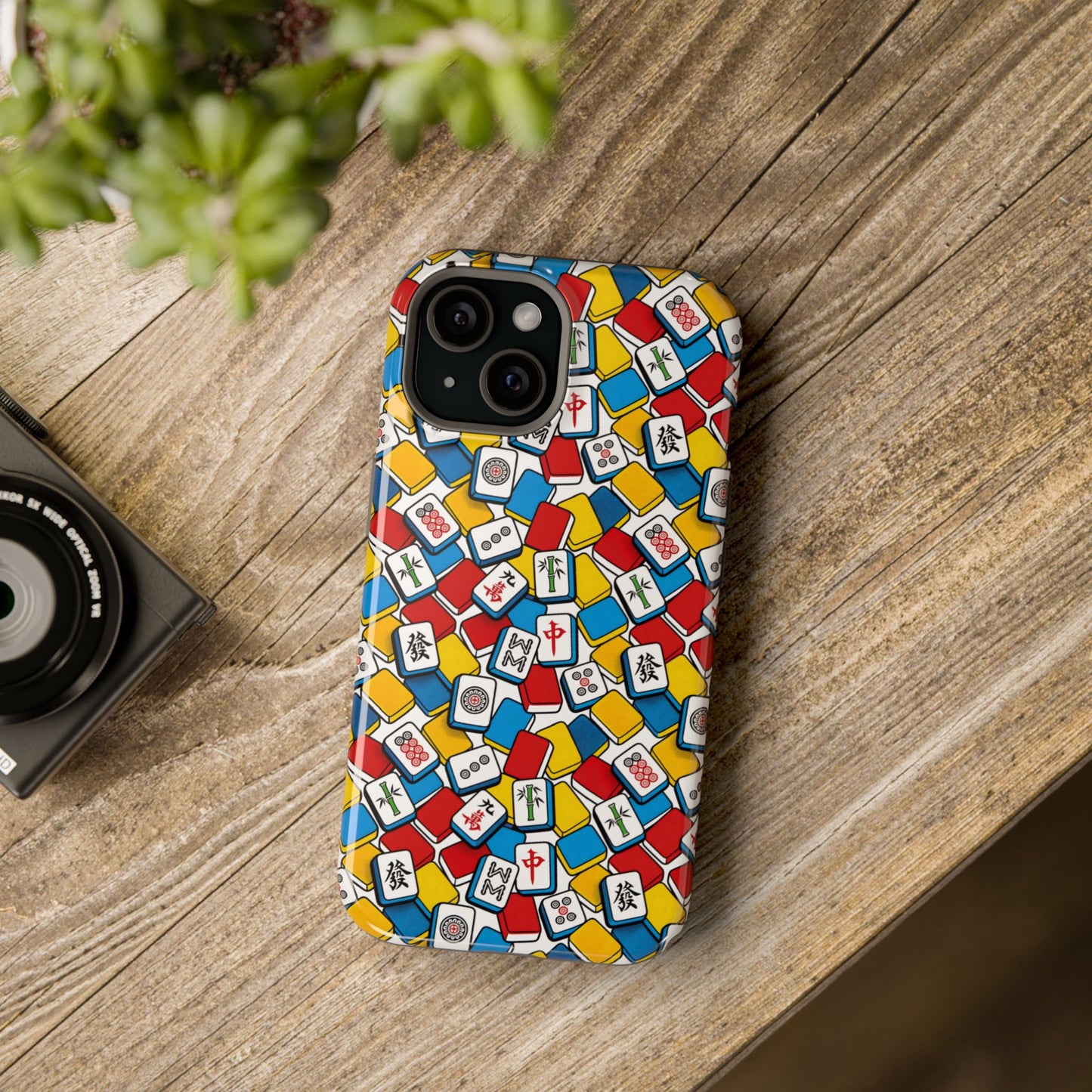 Mahjong-Inspired Vibrant iPhone Case — Magnetic Impact-Resistant
