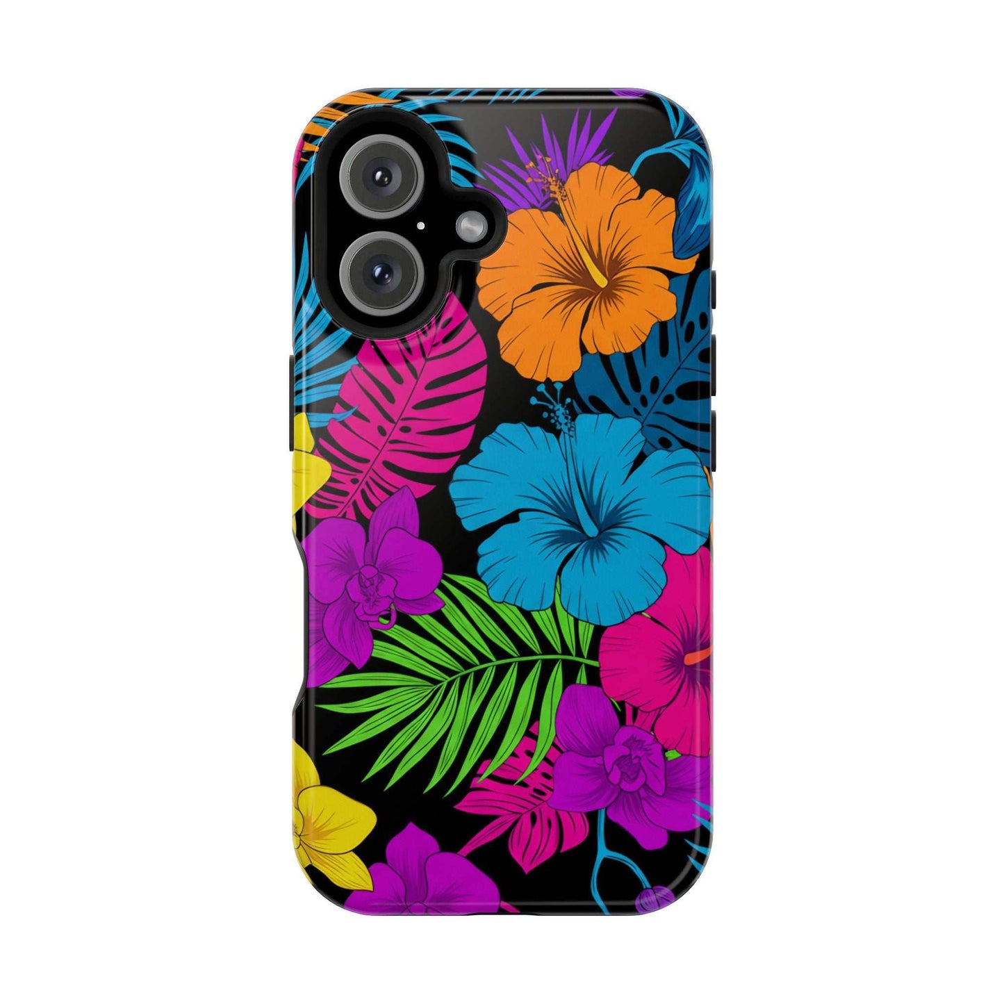 Modern Tropical Floral Design iPhone Case