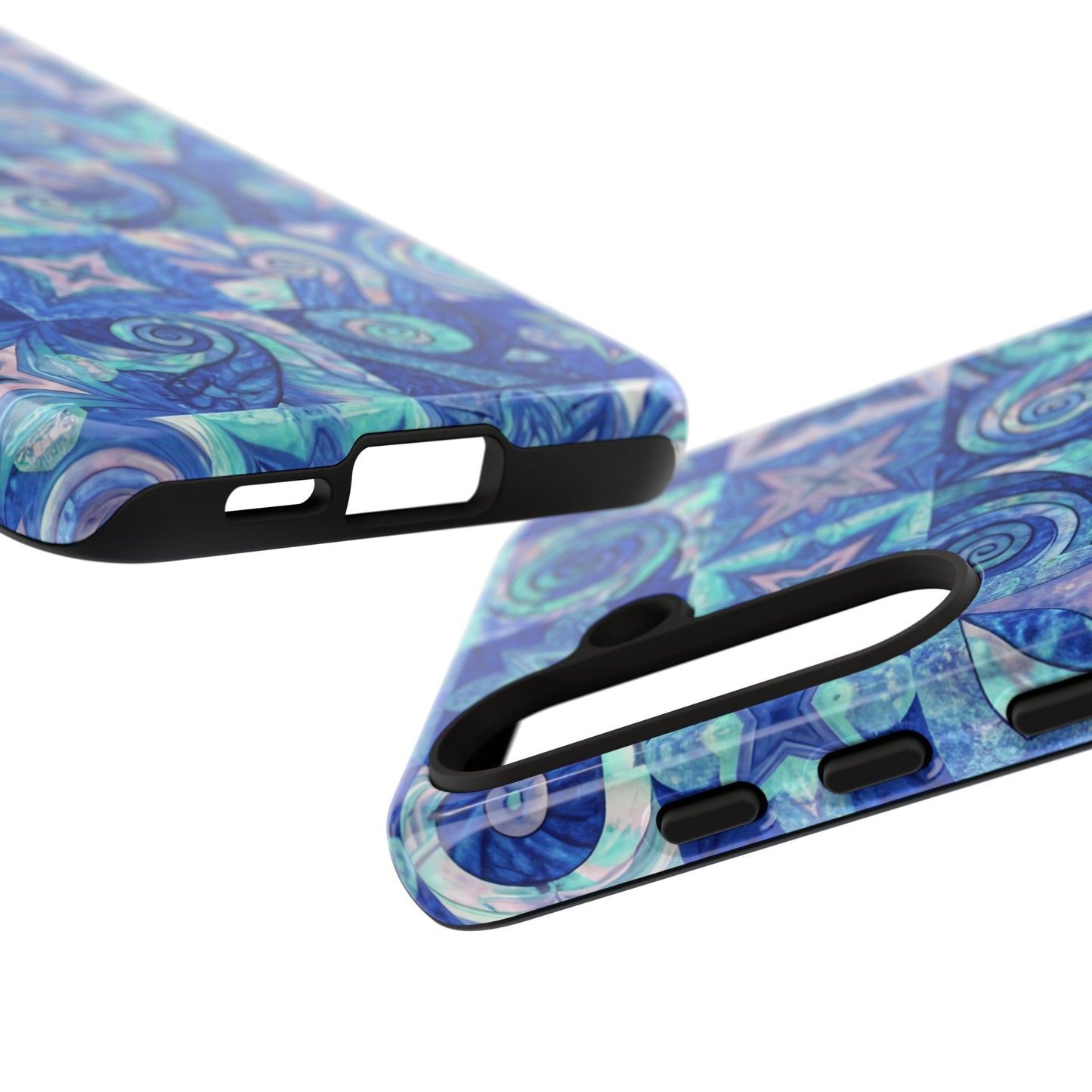 Sea Blue Abstract Samsung Tough Phone Case