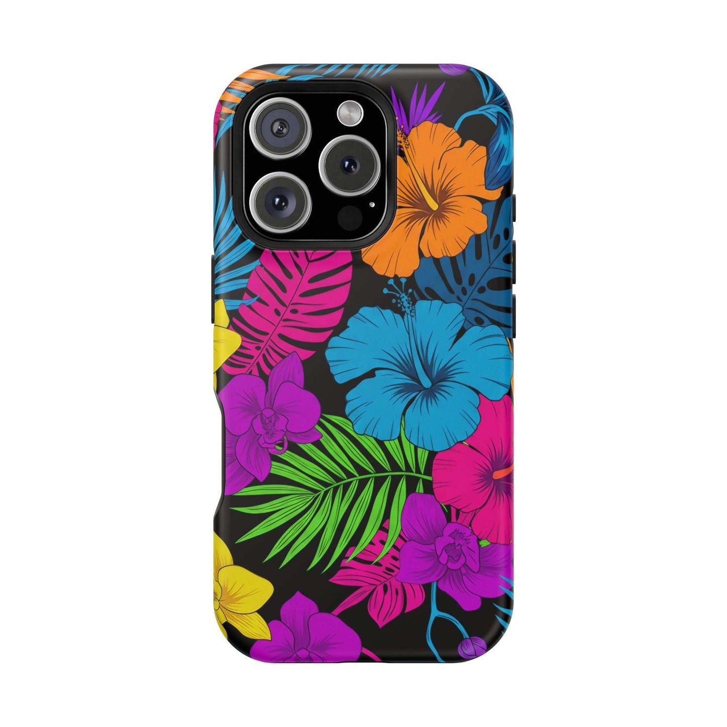 Modern Tropical Floral Design iPhone Case