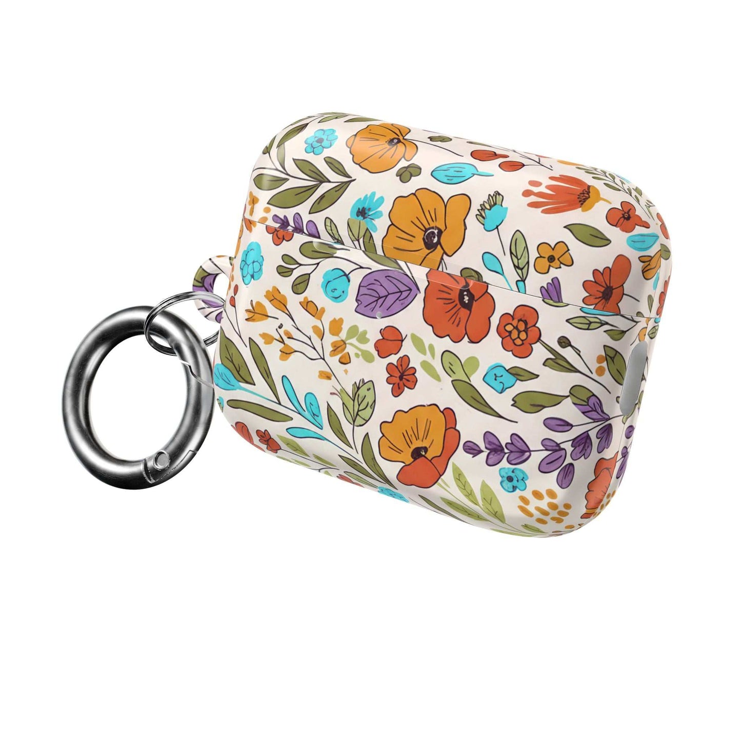 Floral Drawing AirPod Case — Botanical Sketch Protective Cover
