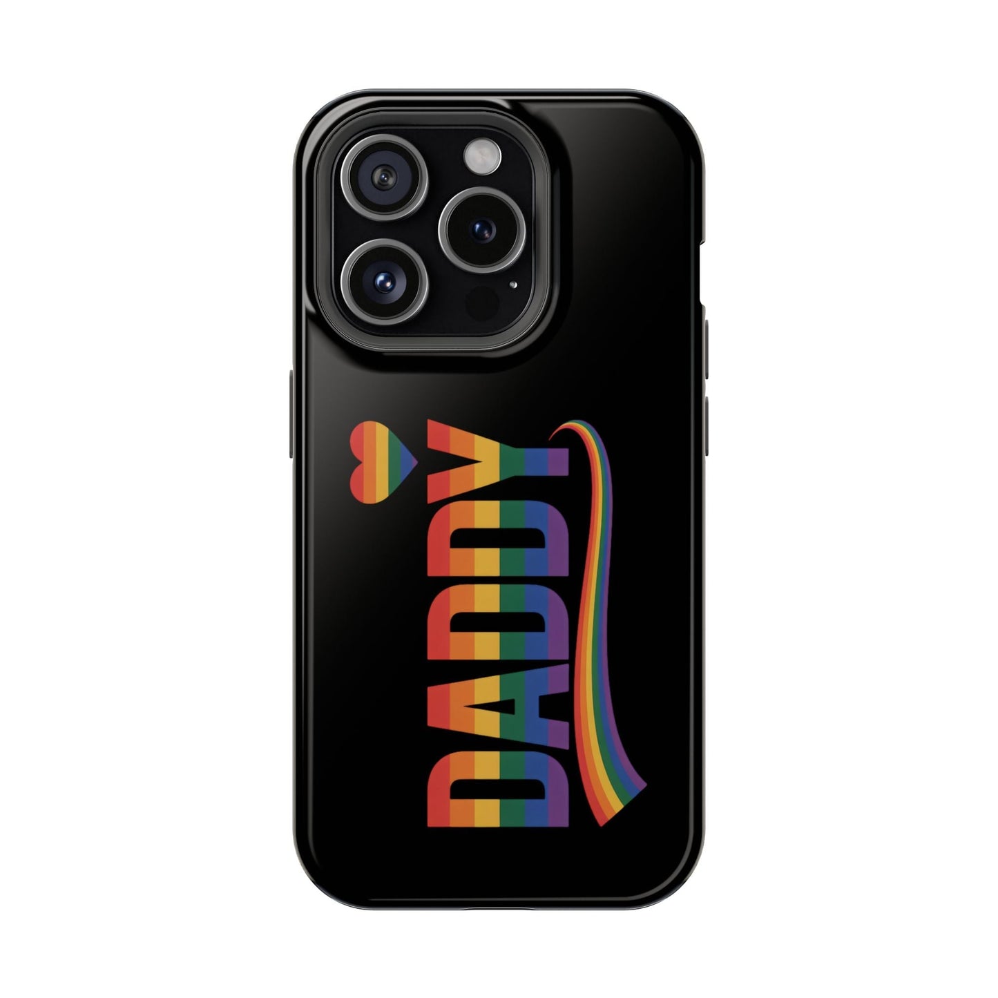 Fun Daddy LGBT Daddy iPhone tough case with rainbow design and durable protective cover for iPhone 13-17