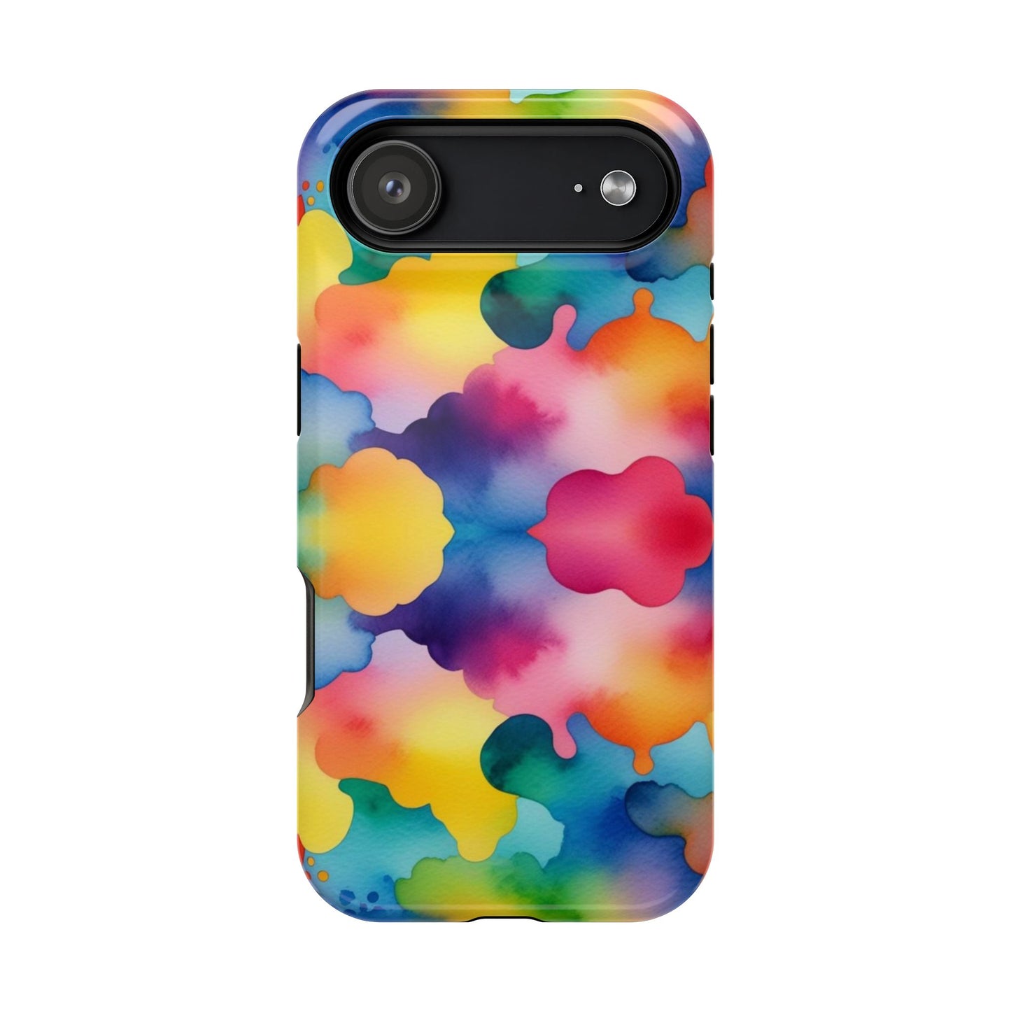 Watercolor Rainbow Clouds iPhone Tough Case