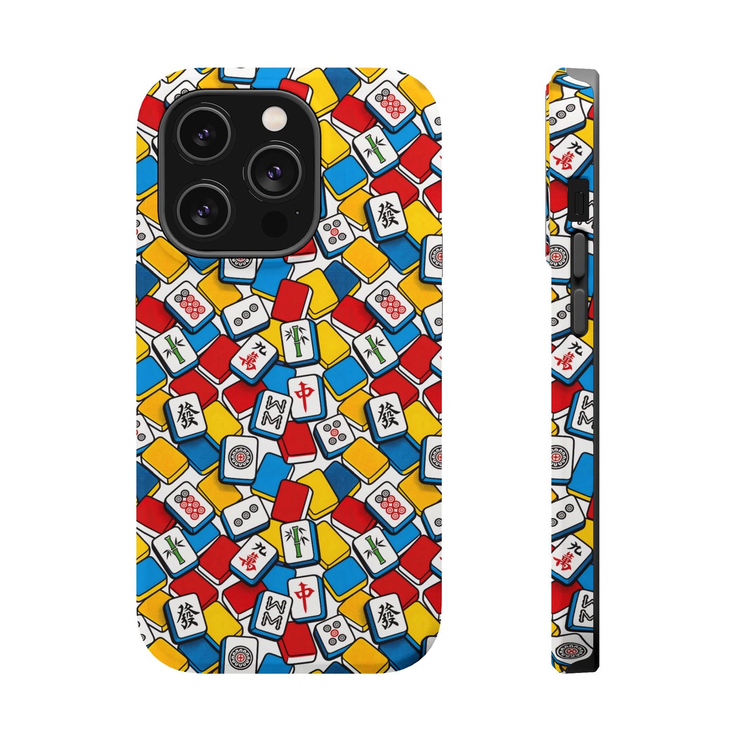 Mahjong-Inspired Vibrant iPhone Case — Magnetic Impact-Resistant