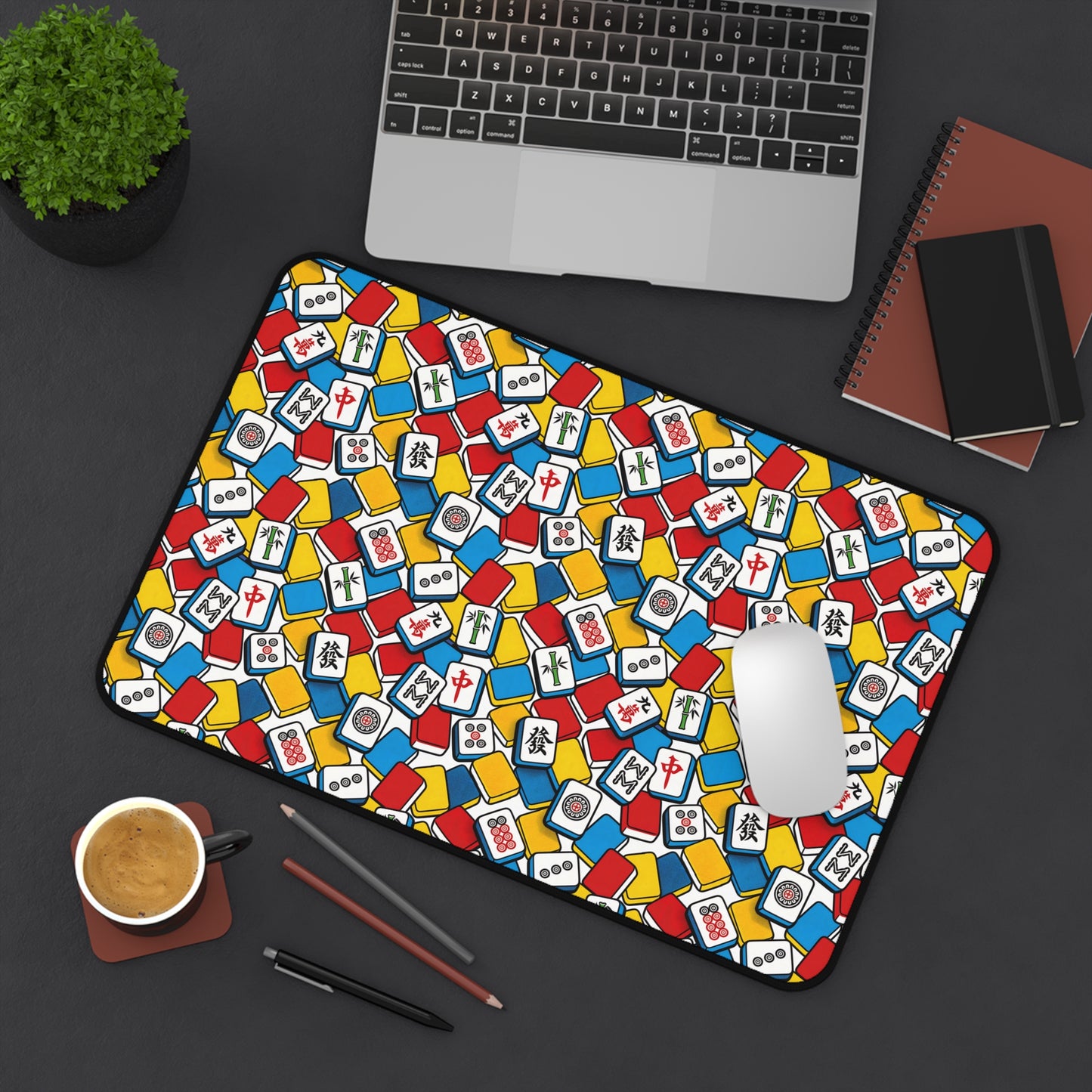 Vibrant Mahjong Desk Mat – Colorful Gaming & Workspace Mat