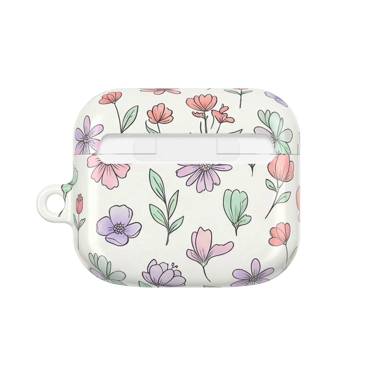 Floral AirPod Case — Artistic Botanical Protective Cover