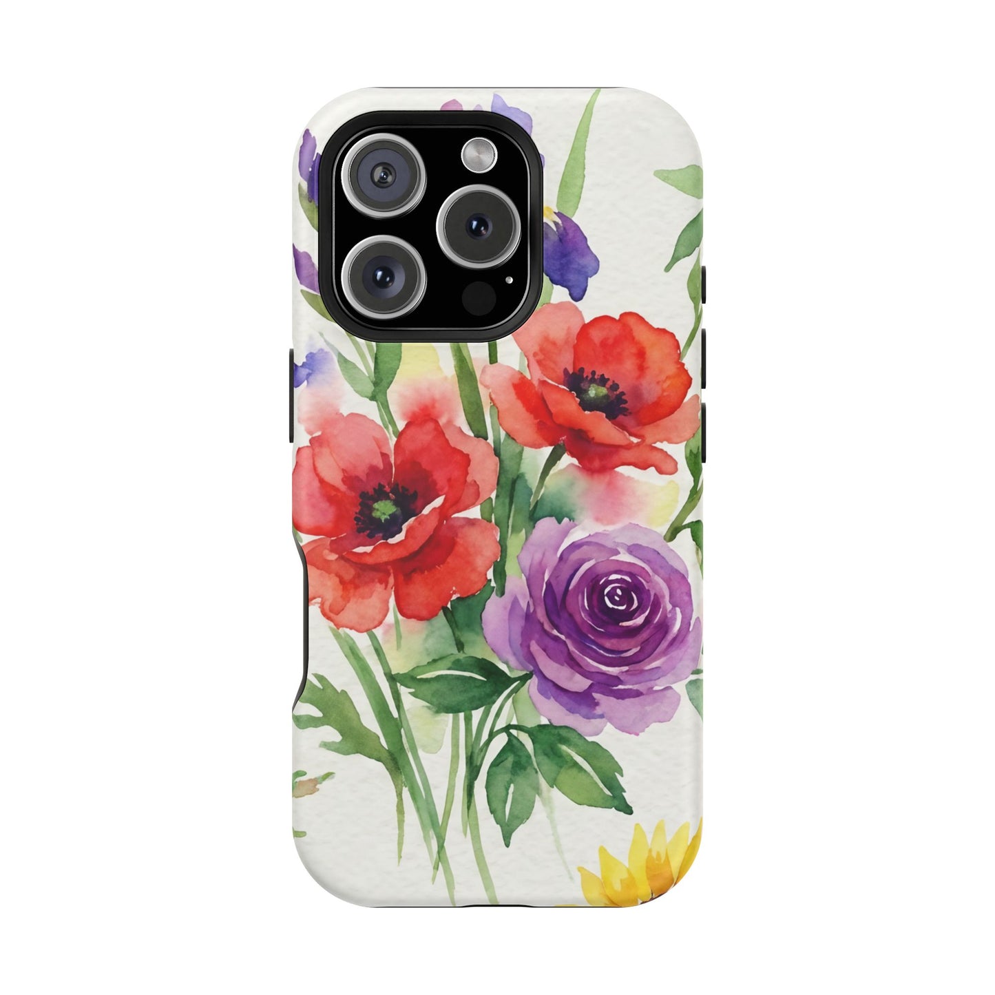 iPhone Case — Watercolor Bouquet Magnetic Impact-Resistant Case