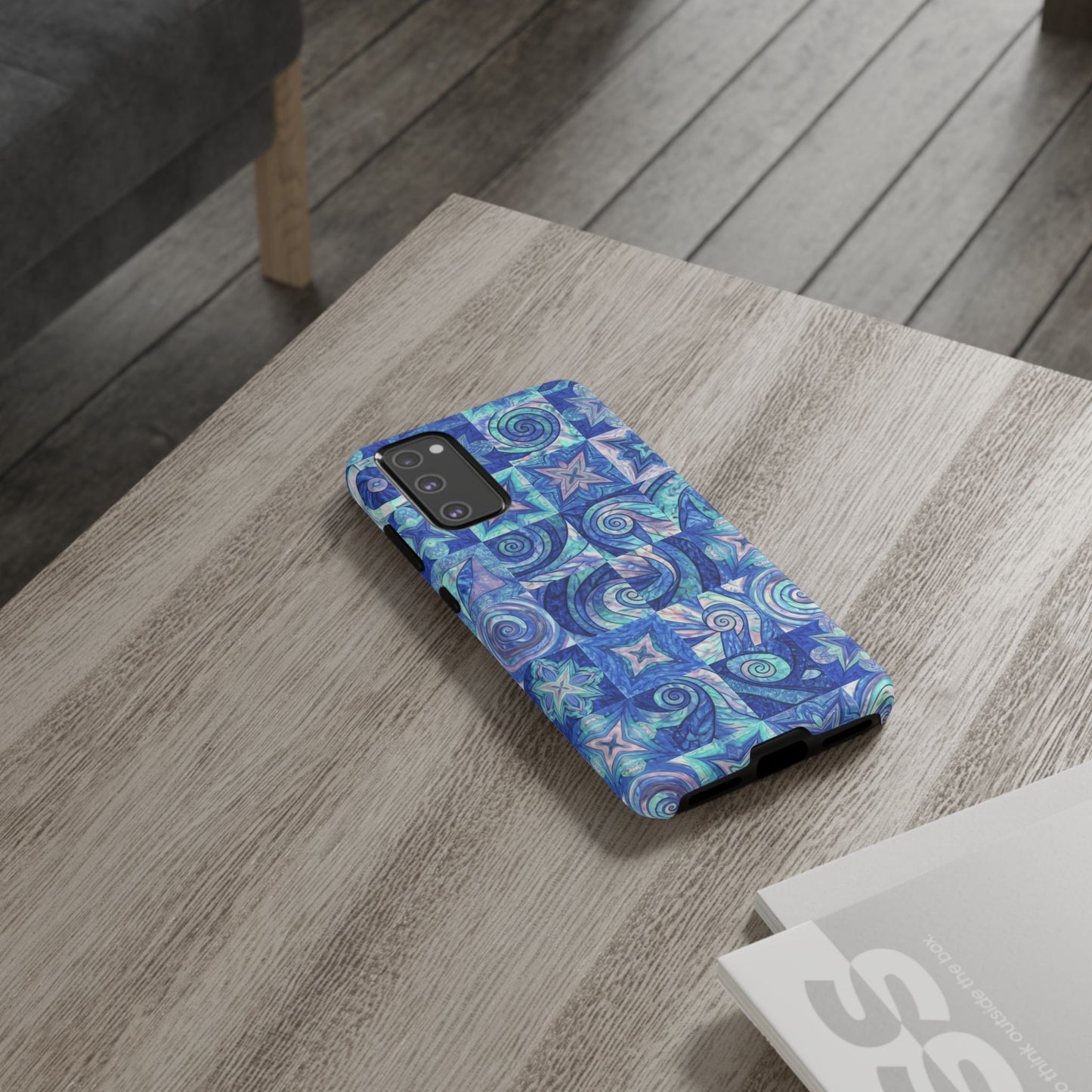 Sea Blue Abstract Samsung Tough Phone Case