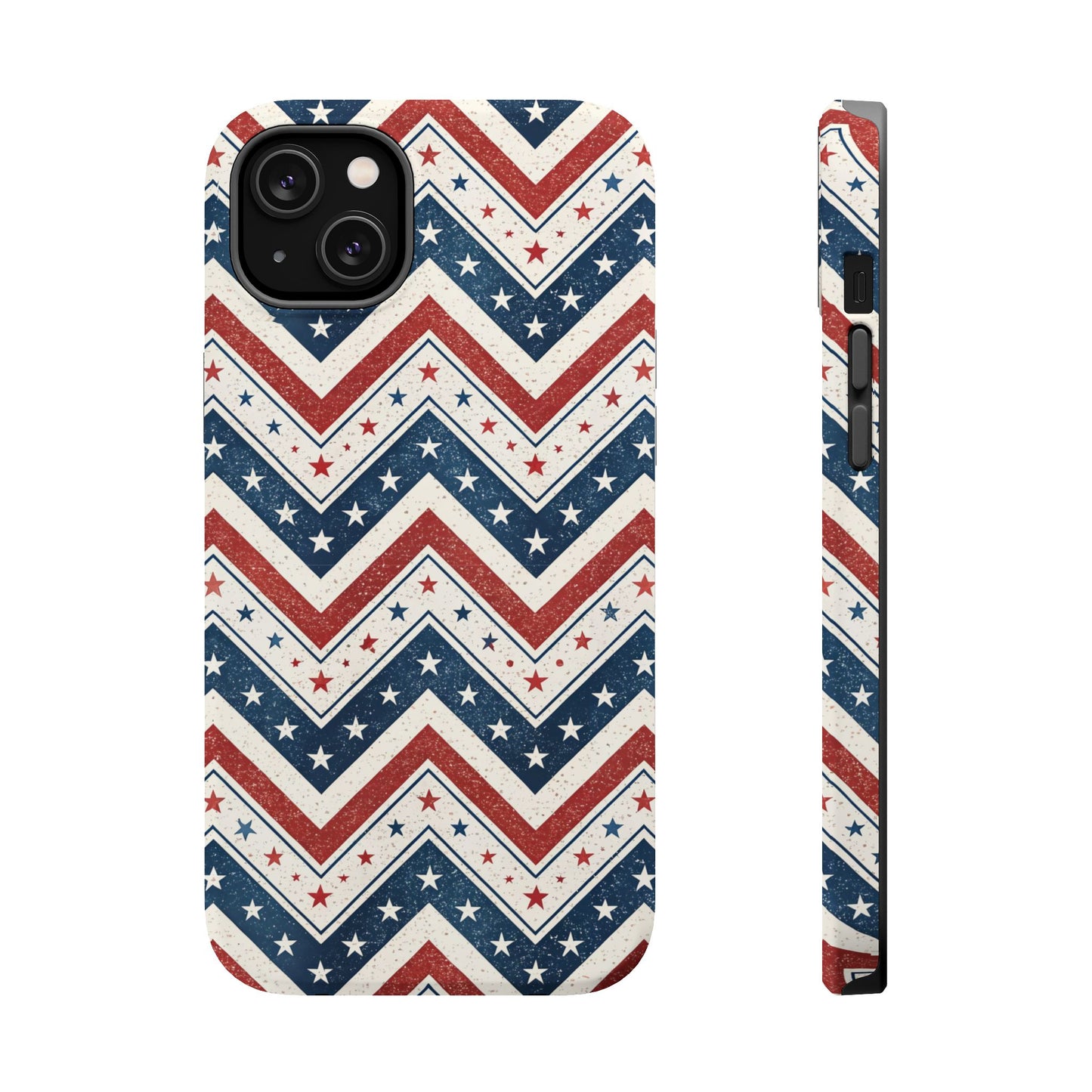 iPhone Tough Case - Vintage Stars and Stripes Design