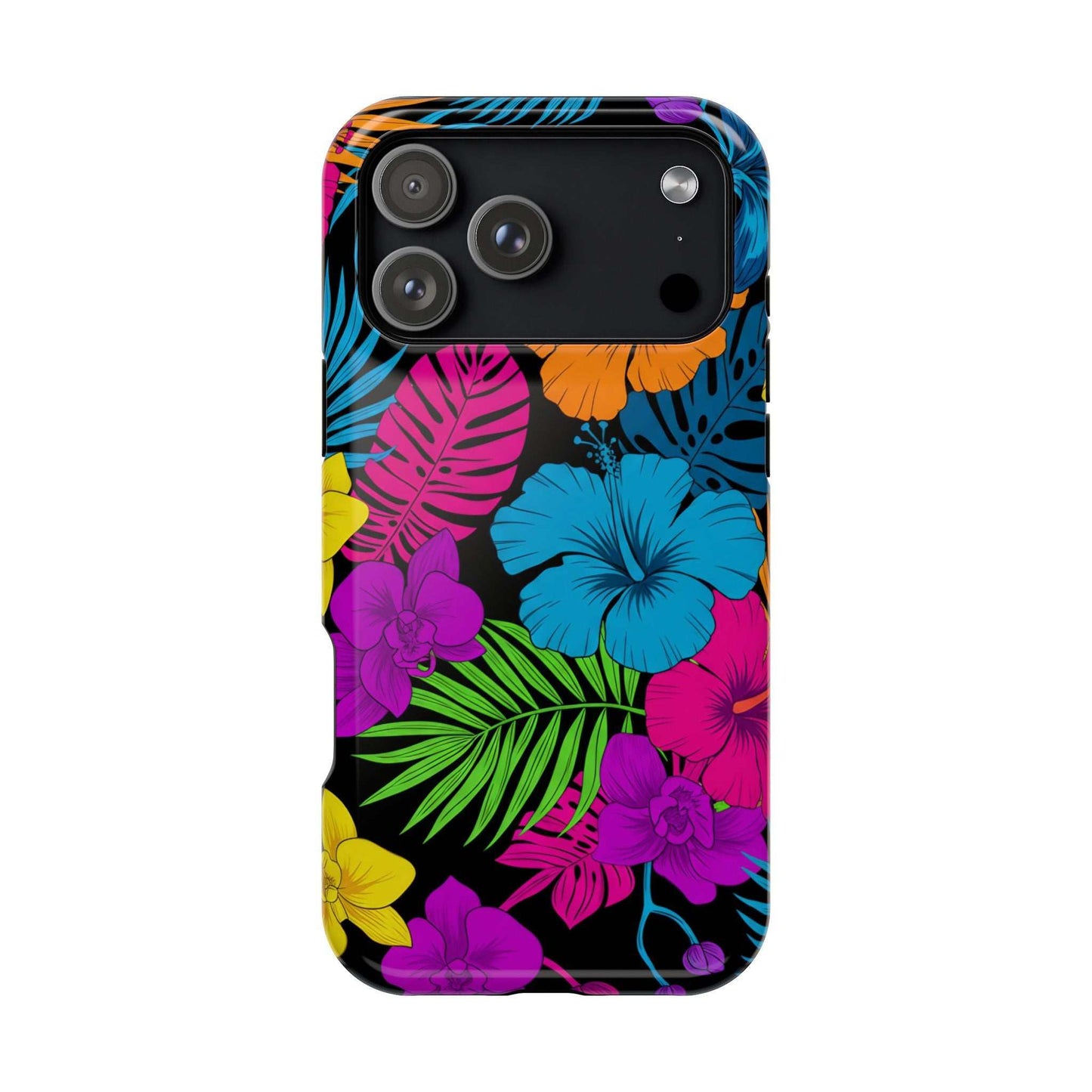 Modern Tropical Floral Design iPhone Case