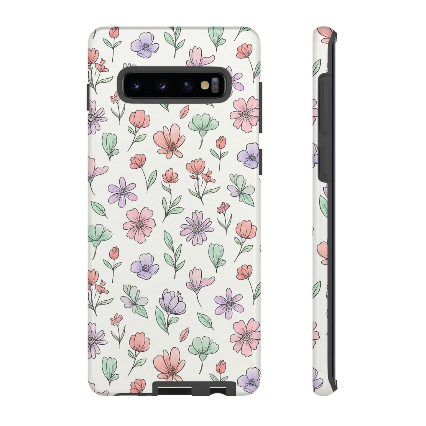 Floral Tough Cases — Artistic Flower Samsung Phone Case